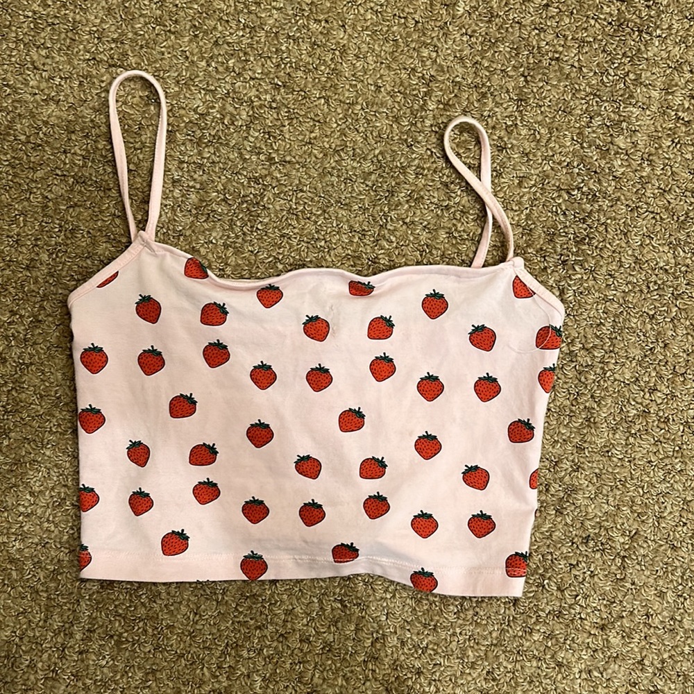 strawberry babydoll tank